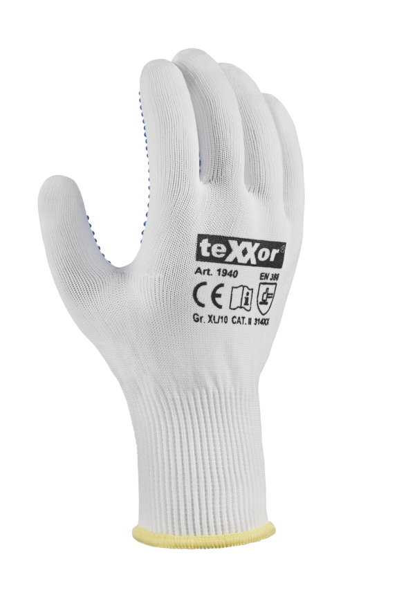 teXXor Mavi Noktalı PVC Naylon İş Eldiveni