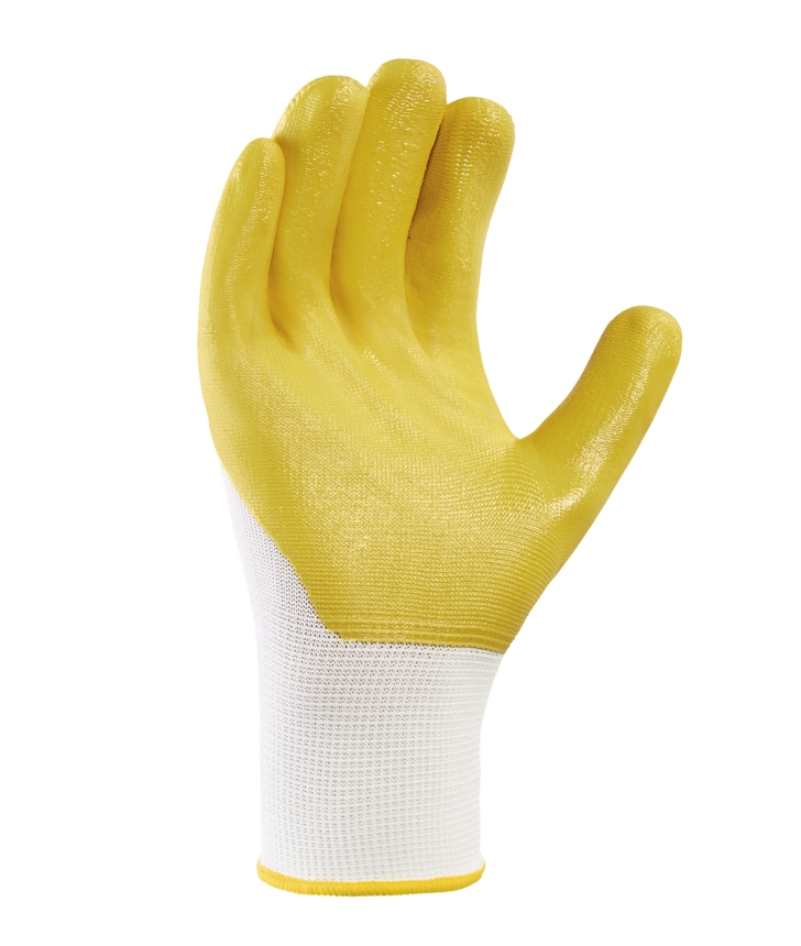 teXXor 2358 Beyaz/Sarı Nitril Kaplı Polyester İş Eldiveni