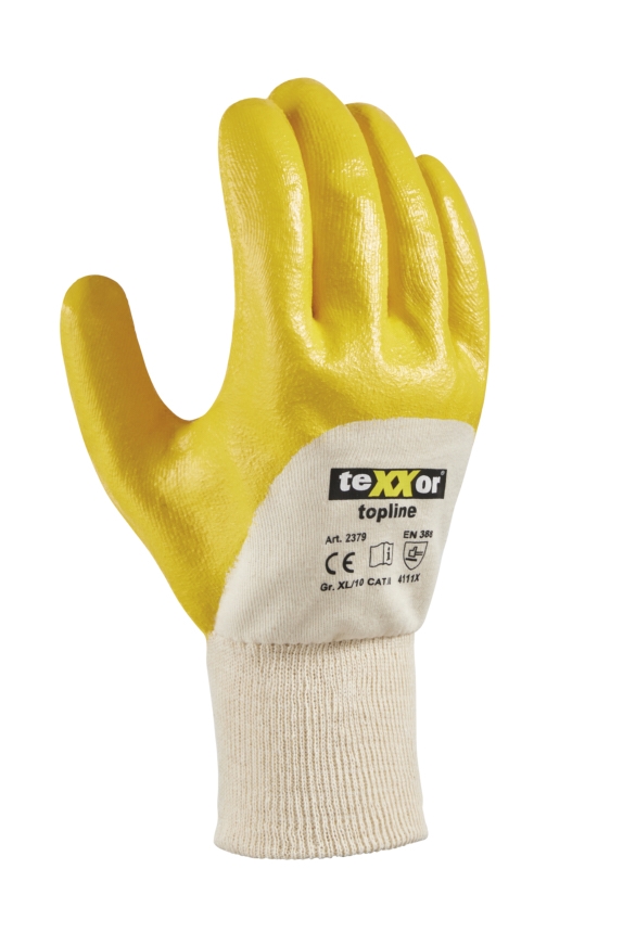 Premium teXXor 2379 Topline Nitril Eldiven (Sarı)