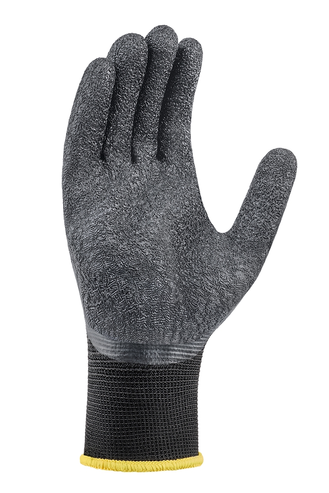 Siyah Polyester Lateks Eldiven – teXXor, Esnek ve Nefes Alabilir