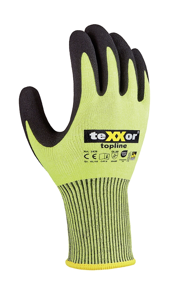 Sarı/Siyah teXXor Topline Sandy Nitril Eldiven