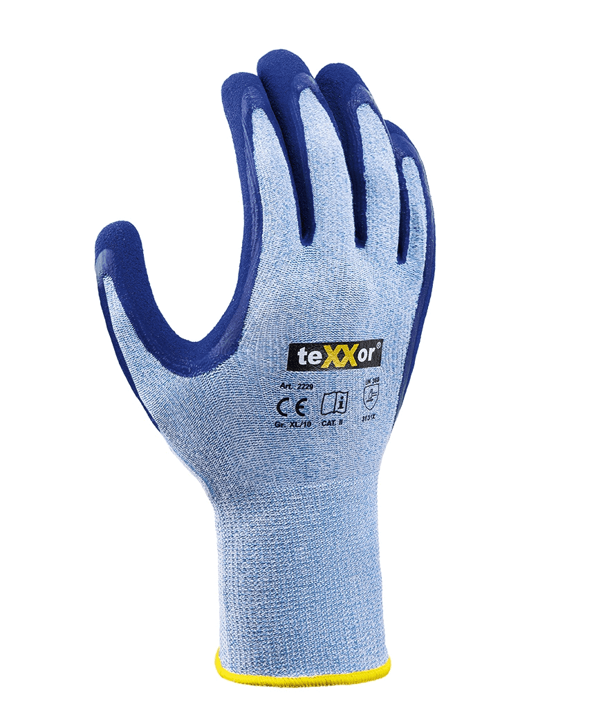 teXXor 2229 Nitril Kaplamalı Polyester İş Eldiveni