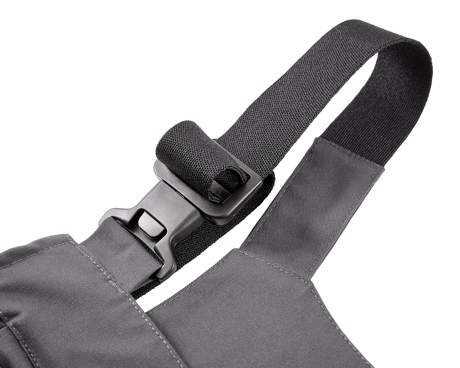4PROTECT İş Salopeti, Gri/Kırmızı