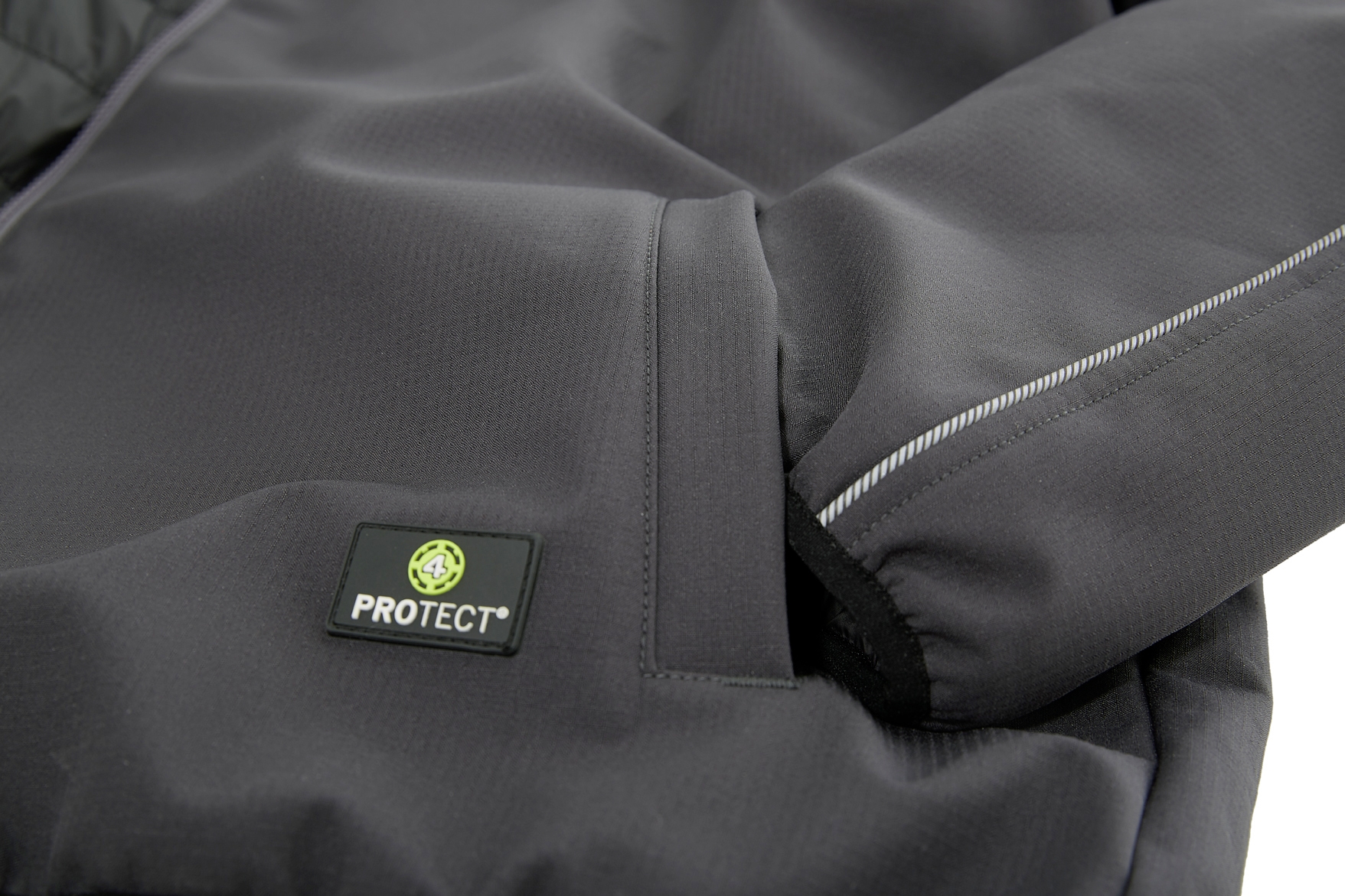 4PROTECT® KNOXVILLE Kışlık Softshell Ceket, Gri/Siyah