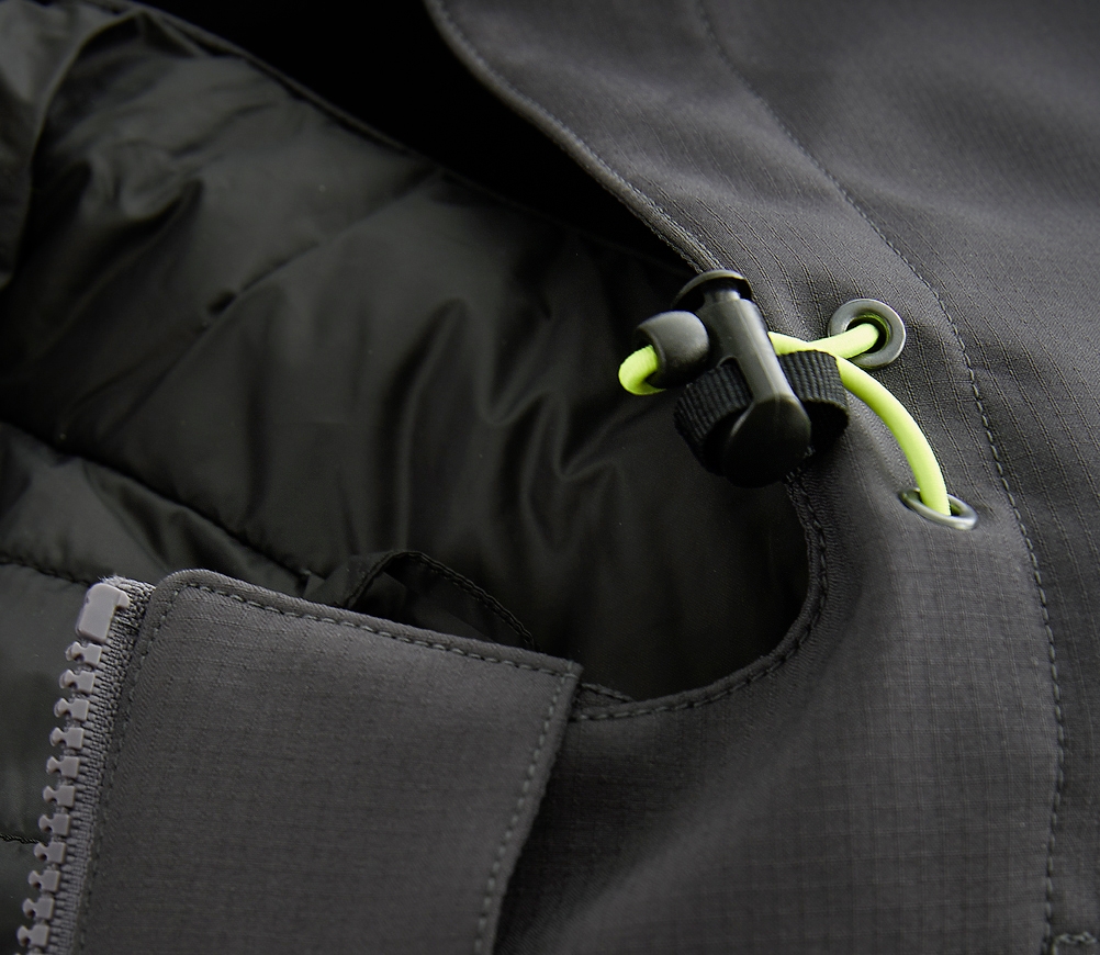 4PROTECT® KNOXVILLE Kışlık Softshell Ceket, Gri/Siyah