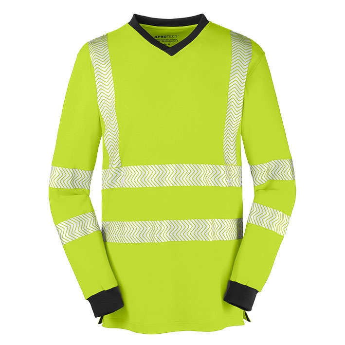 4PROTECT UV Uzun Kollu Tişört JACKSONVILLE, Neon Sarı/Gri