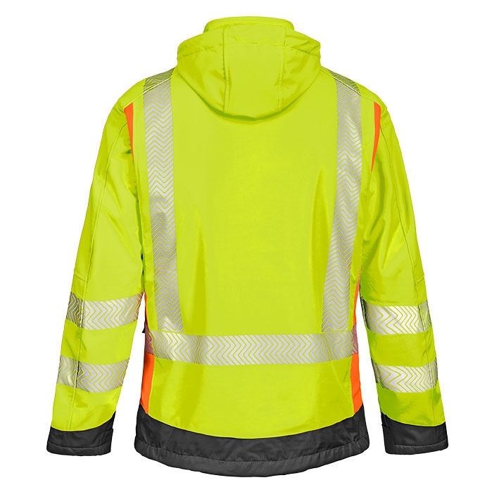 4PROTECT® Softshell Ceket HOUSTON, Neon Sarı/Neon Turuncu