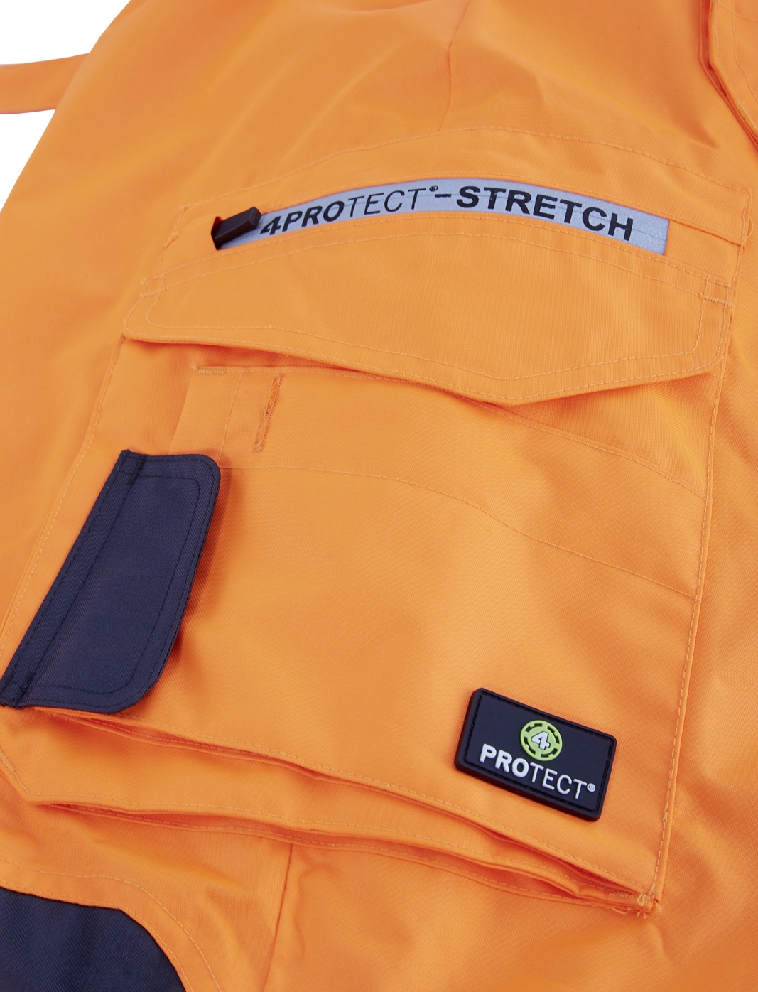 4PROTECT® Salopet ATLANTA, Neon Turuncu/Lacivert