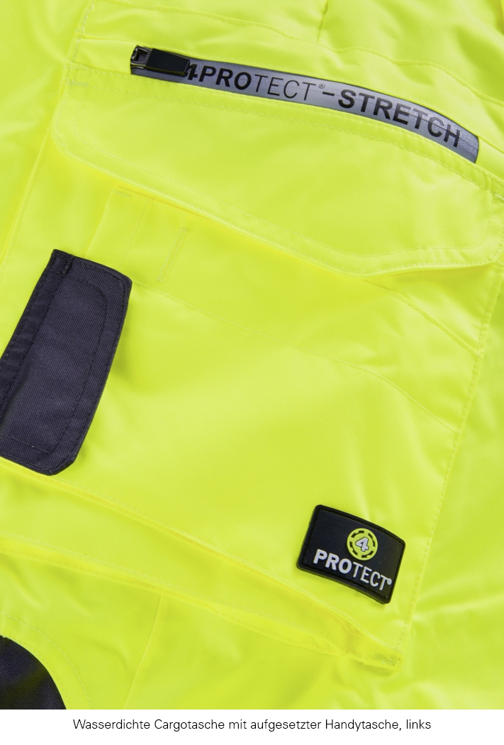 4PROTECT® Salopet ATLANTA, Neon Sarı/Gri