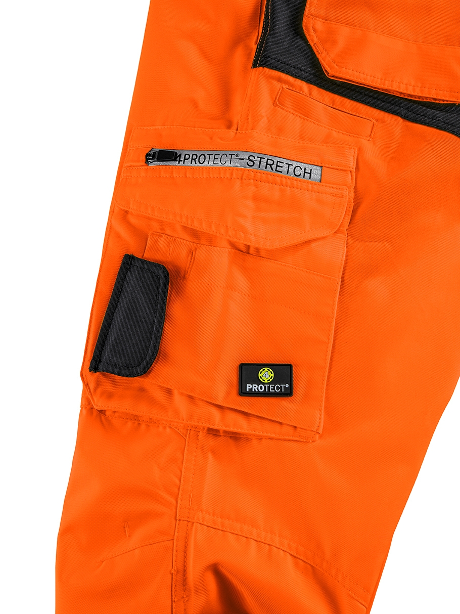 4PROTECT® ALABAMA Salopet, Neon Turuncu/Gri