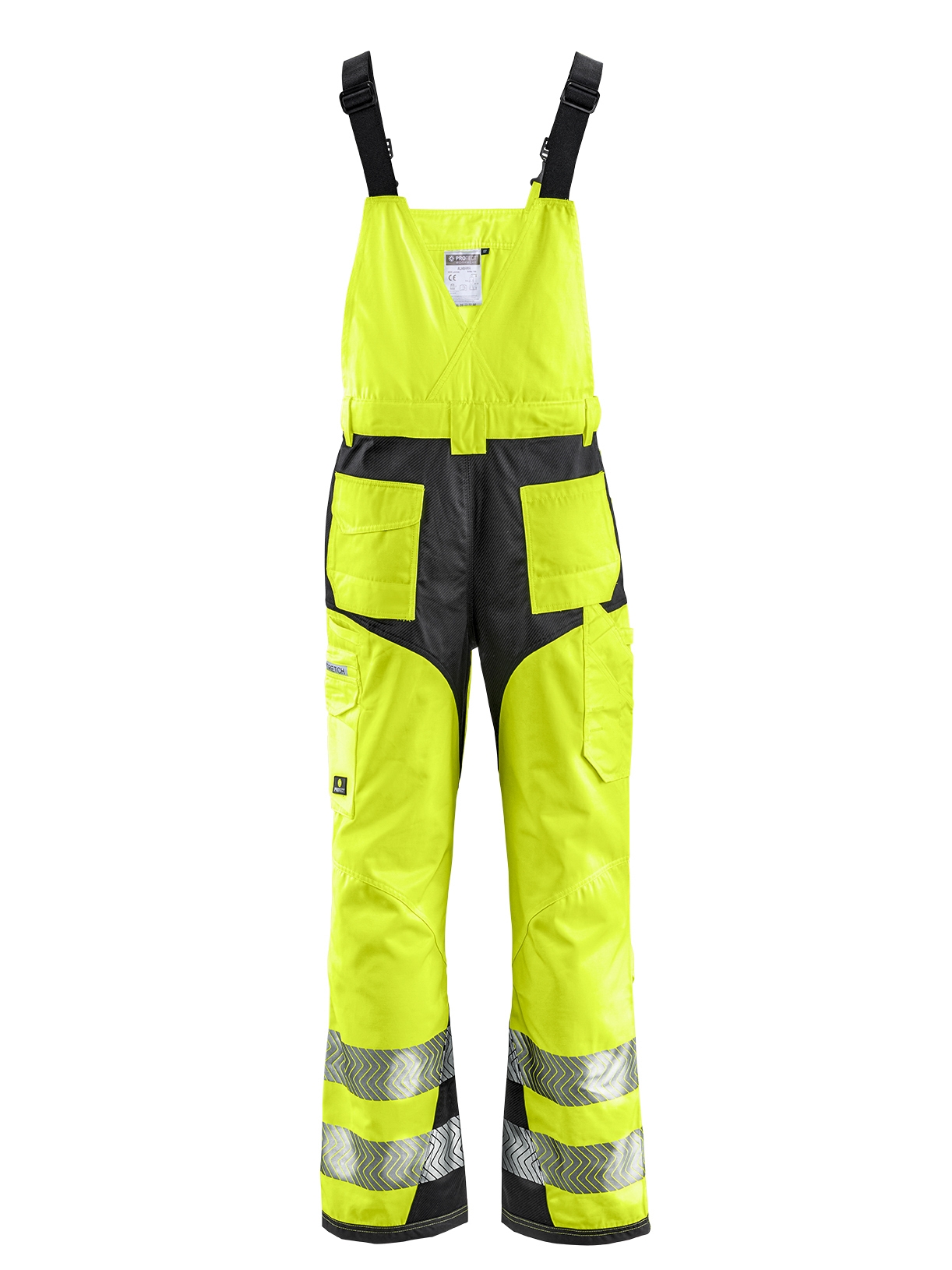4PROTECT® ALABAMA Salopet, Neon Sarı/Gri