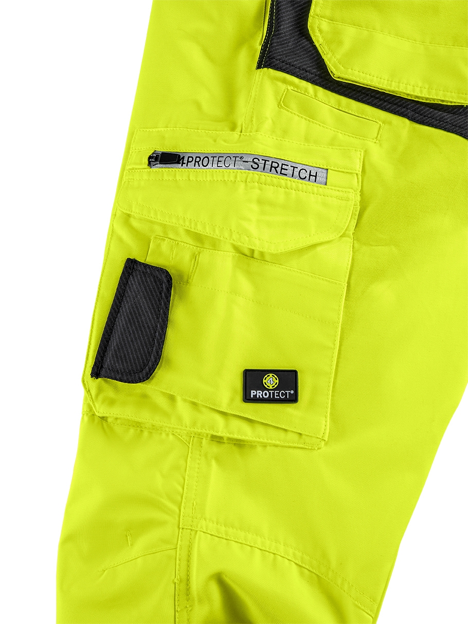4PROTECT® ALABAMA Salopet, Neon Sarı/Gri