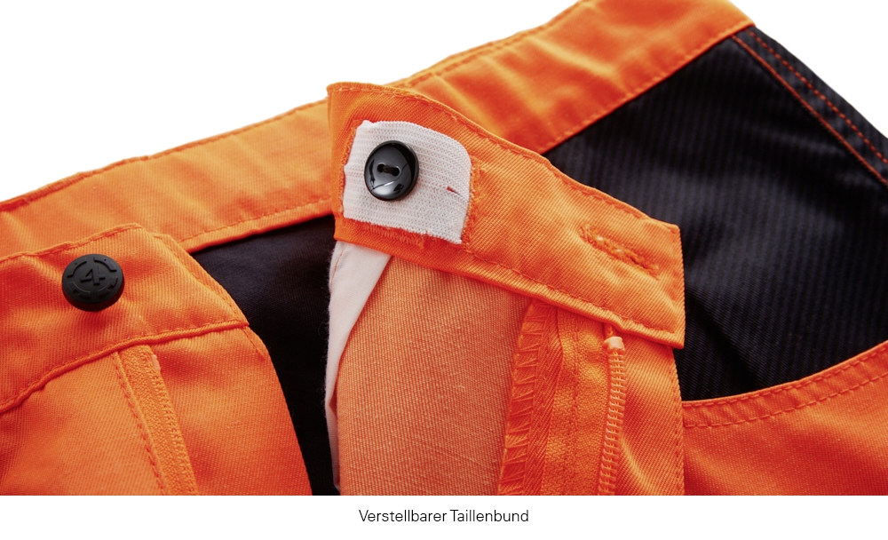 4PROTECT® TENNESSEE Pantolon, Neon Turuncu/Gri
