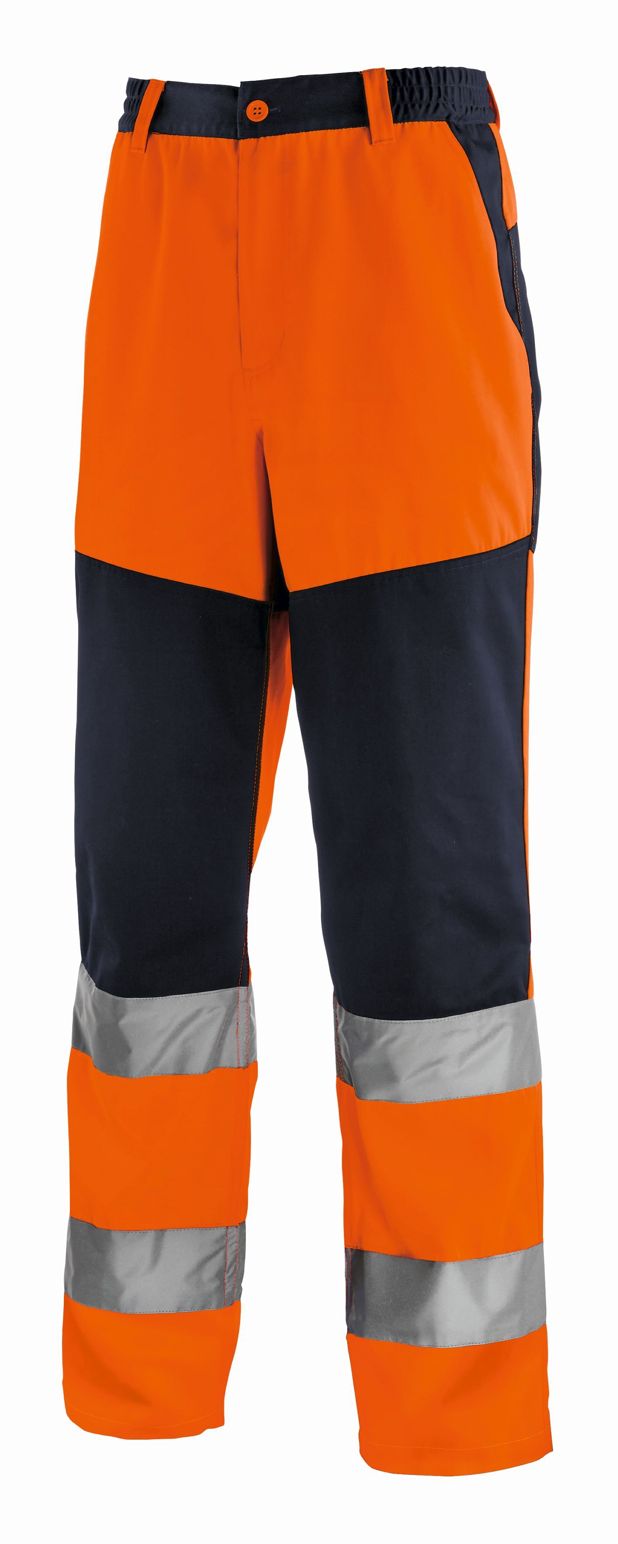 teXXor ROCHESTER Pantolon, Neon Turuncu/Lacivert