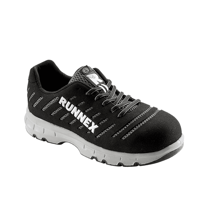 RUNNEX FlexStar S1P ESD Güvenlik Ayakkabısı, Siyah-Beyaz