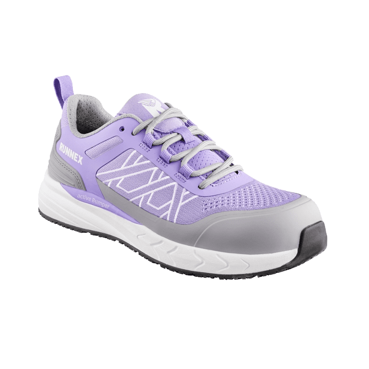 RUNNEX S1PS Kadın ESD GirlStar Ayakkabı, Mor/Gri